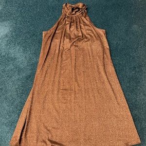 Michael Star shimmer metallic sleeveless dress